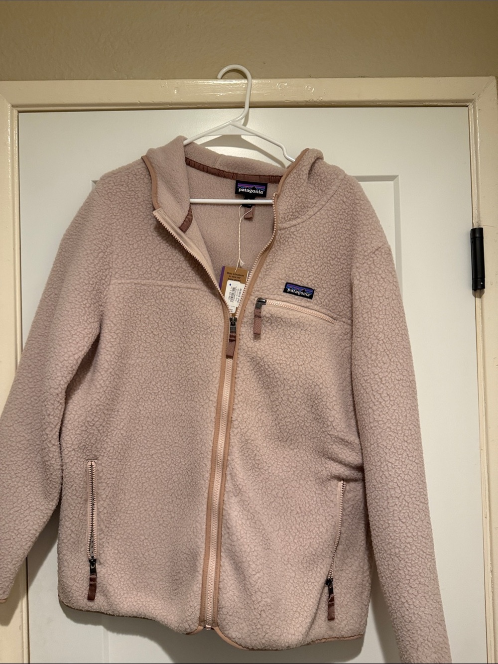Patagonia Women’s Hooded Fleece Jacket - Blush